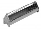 20 in. Galvanized Poultry Trough Feeder with Grate