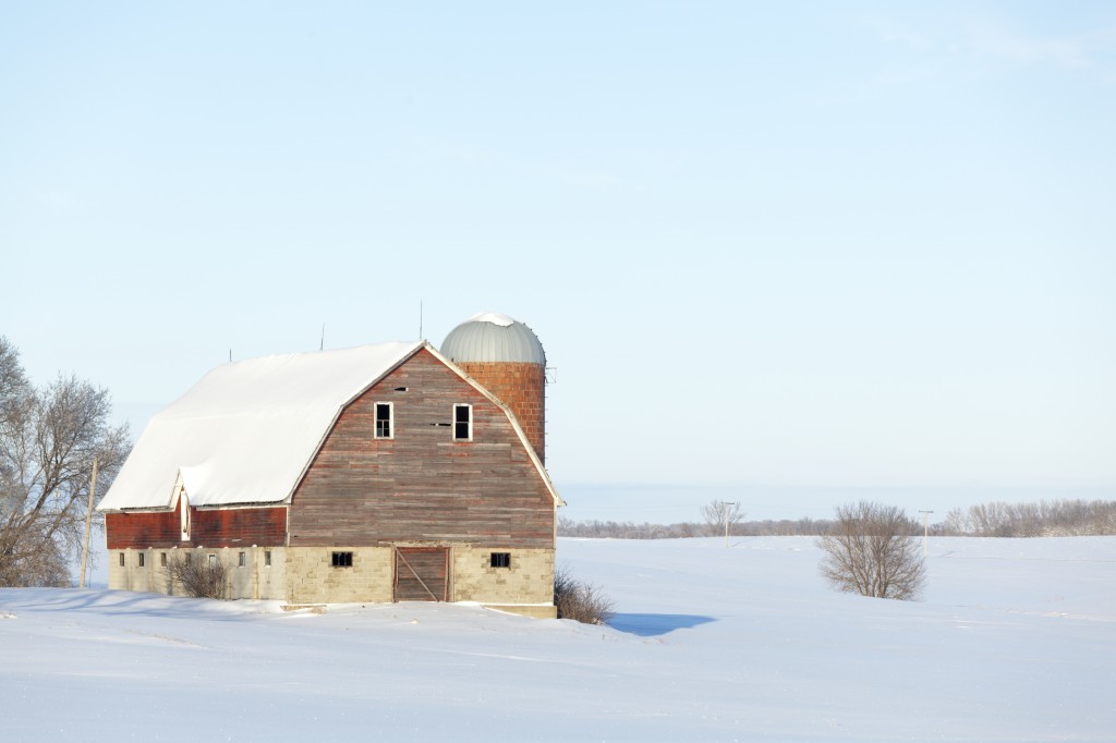 Wintertime Barn