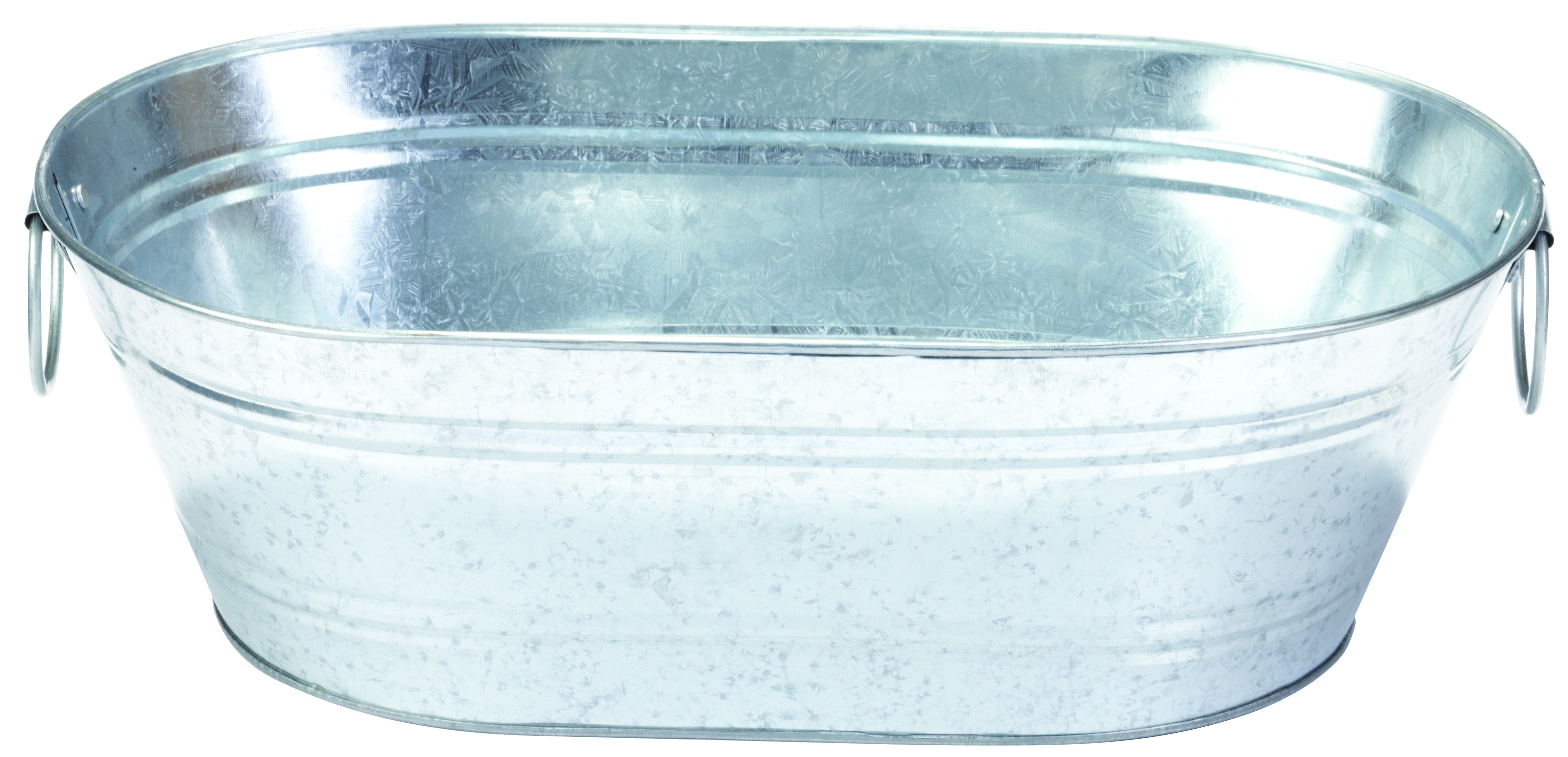 Weather & Rust Resistant Steel 4-Gals. Oval Tub 