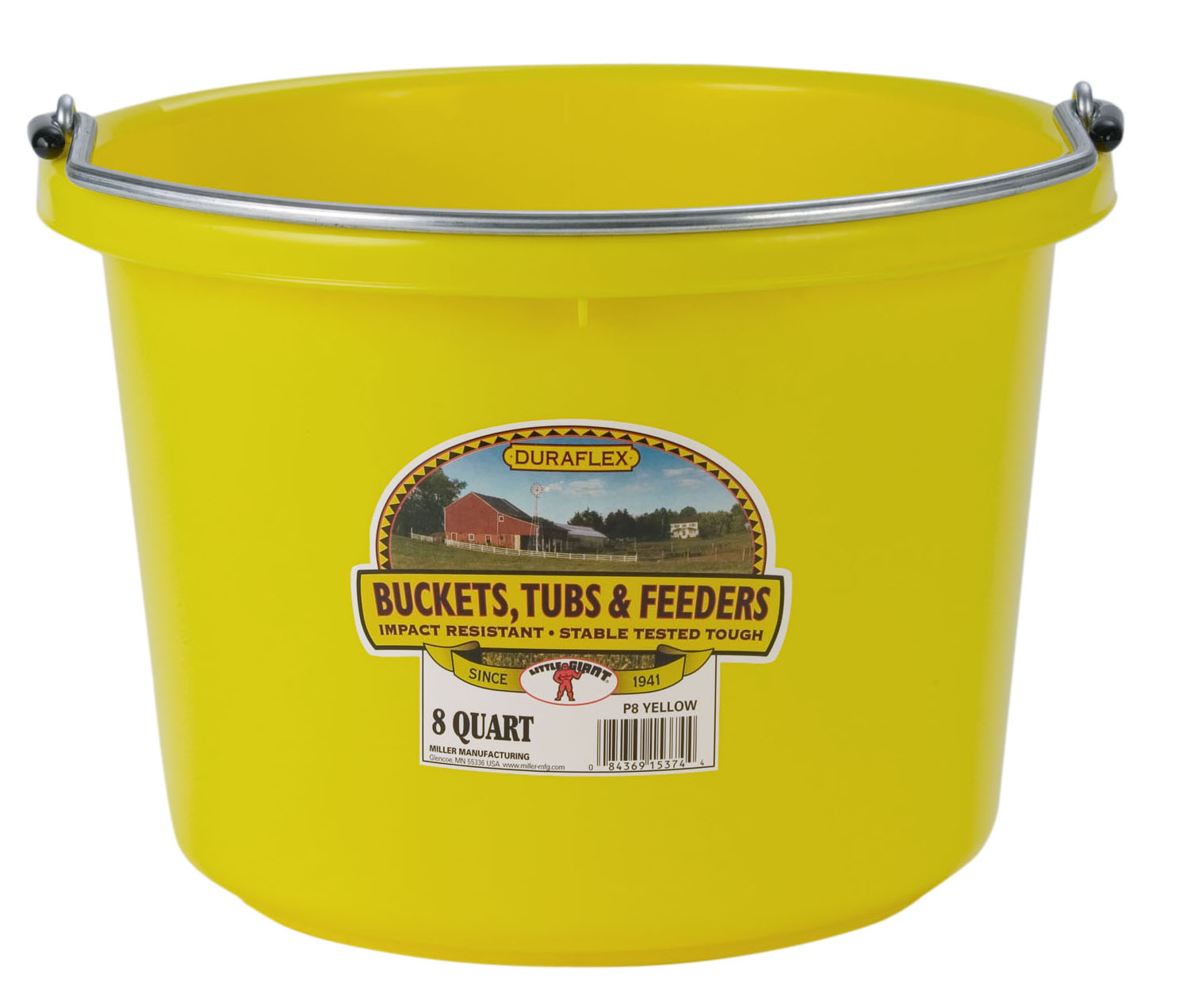 Blue Item No. CPHBLUE Little Giant Fence Feed Bucket 8 Quart Hook Over Feed Pail
